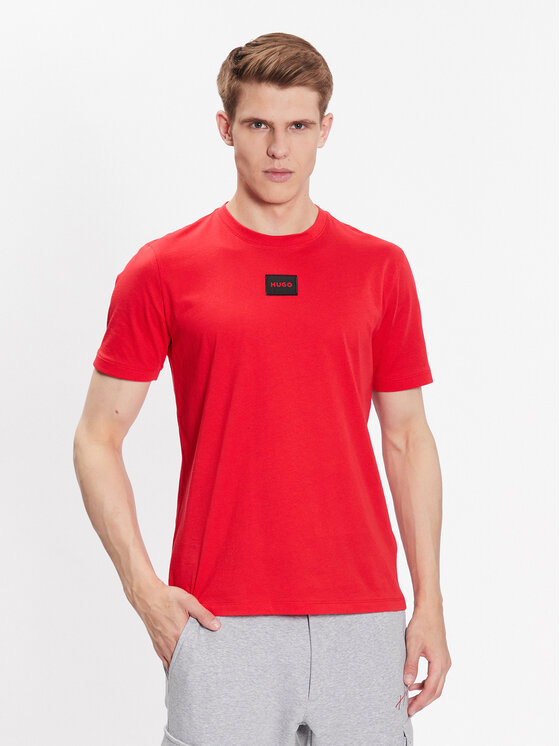 HUGO Hugo Tricou Diragolino212 50447978 Roșu Regular Fit