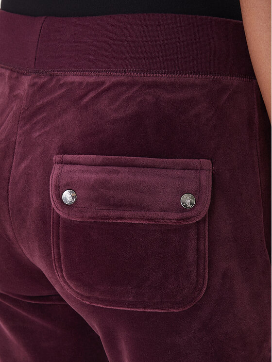 Juicy Couture Juicy Couture Спортивні штани Layla JCSEBJ001 Бордовий Flared Leg