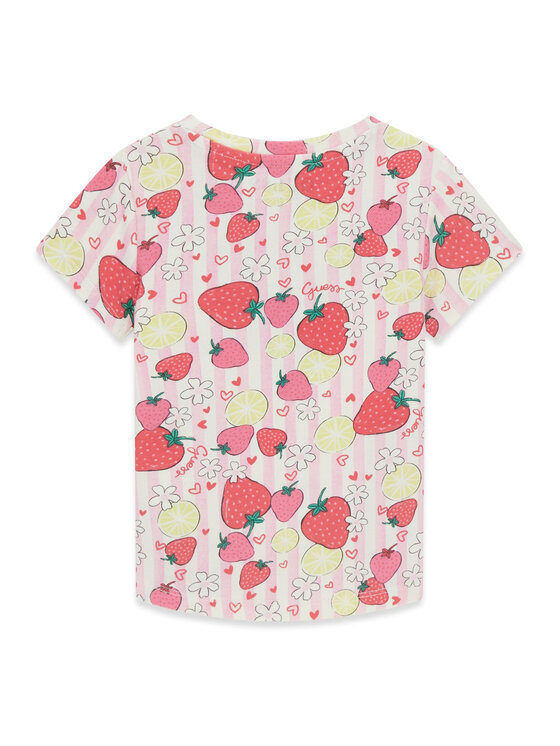 Guess Guess T-Shirt K6GI13 K6YW4 Růžová Regular Fit