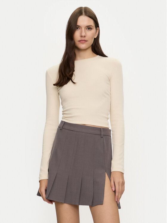 Brave Soul Blusa LLT-624LILETH2 Beige Regular Fit, taglia : L