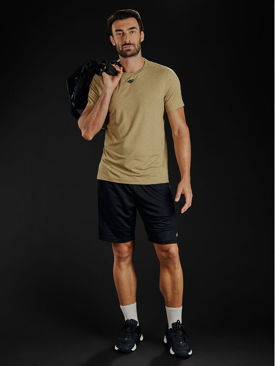 4F 4F Koszulka techniczna GOLDEN WARRIOR Złoty Regular Fit