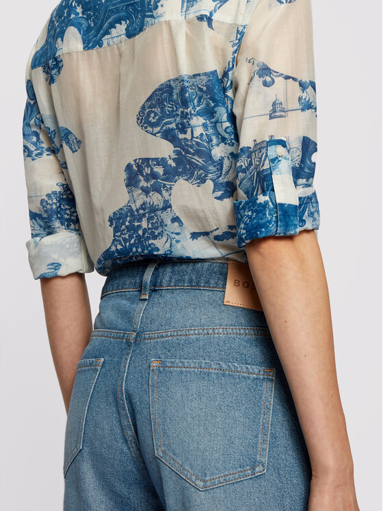BOSS Boss Camicia C_Befelize_9 50448832 Blu Relaxed Fit