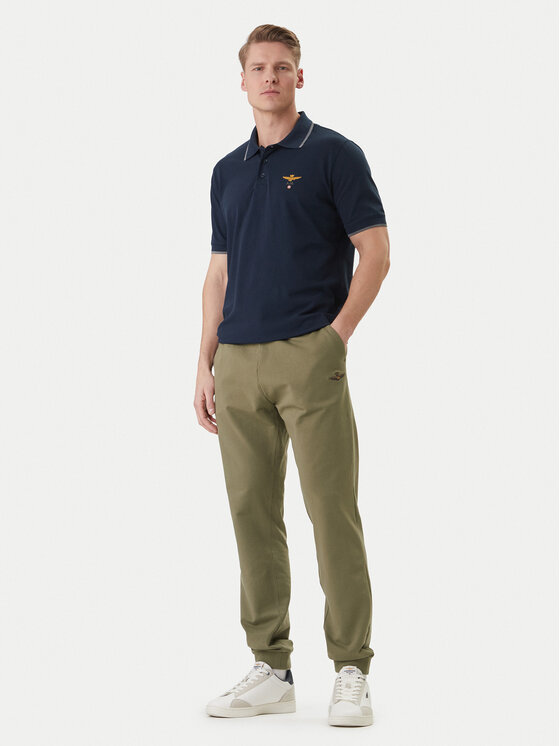 Aeronautica Militare Aeronautica Militare Teplákové nohavice 261PF1008UF00674 Zelená Regular Fit