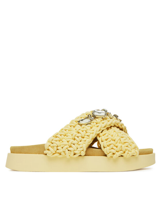 Inuikii Inuikii Παντόφλες Woven Stones 70104-106 Κίτρινο