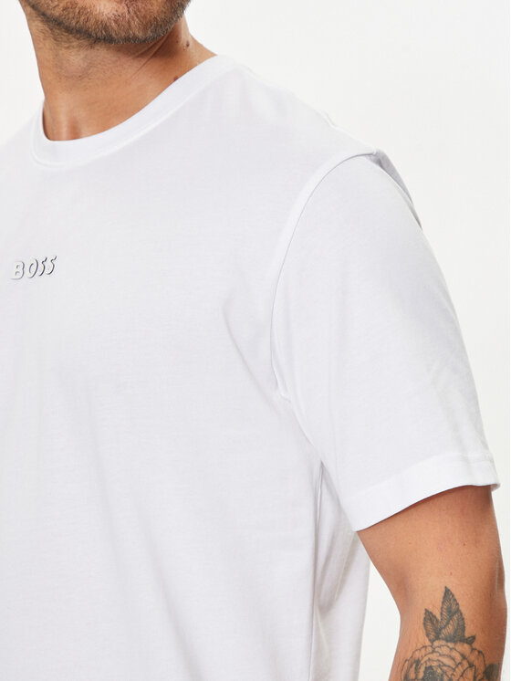 BOSS Boss T-Shirt 50519368 Biały Oversize