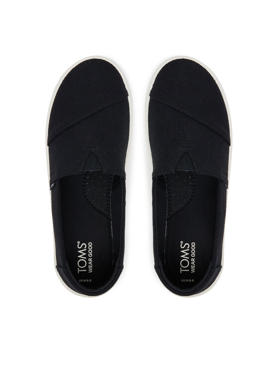 Toms Toms Туфлі Verona Slip On 10021139 Чорний