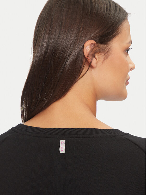 Deha Deha Μπλούζα C12050 Μαύρο Loose Fit