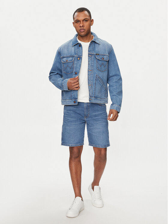 Wrangler Jeansjacke 124MJ 112350476 Blau Regular Fit | Modivo.de