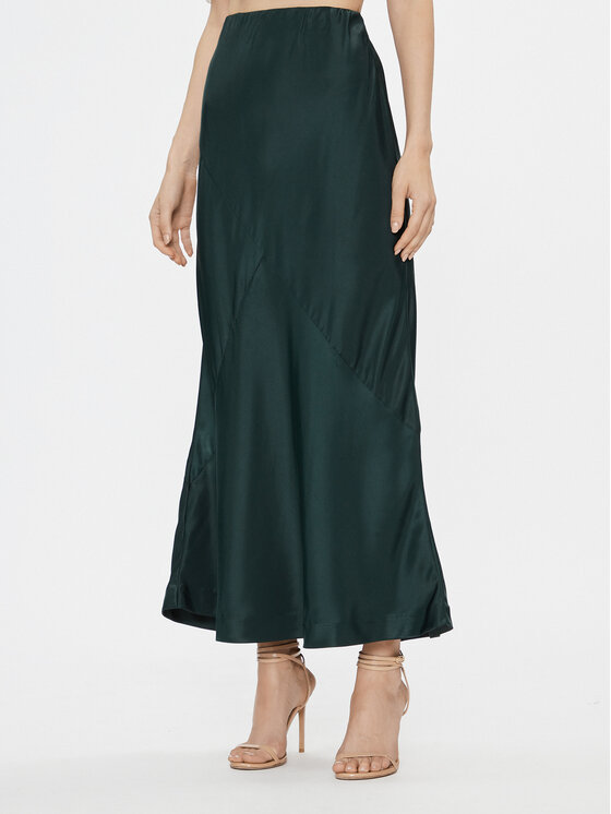b.young Fustă midi 20813858 Verde Regular Fit
