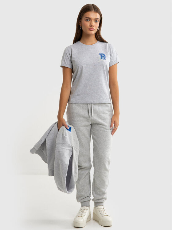 BIG STAR BIG STAR T-Shirt LETTERETKA_901_150 Szary Classic Fit