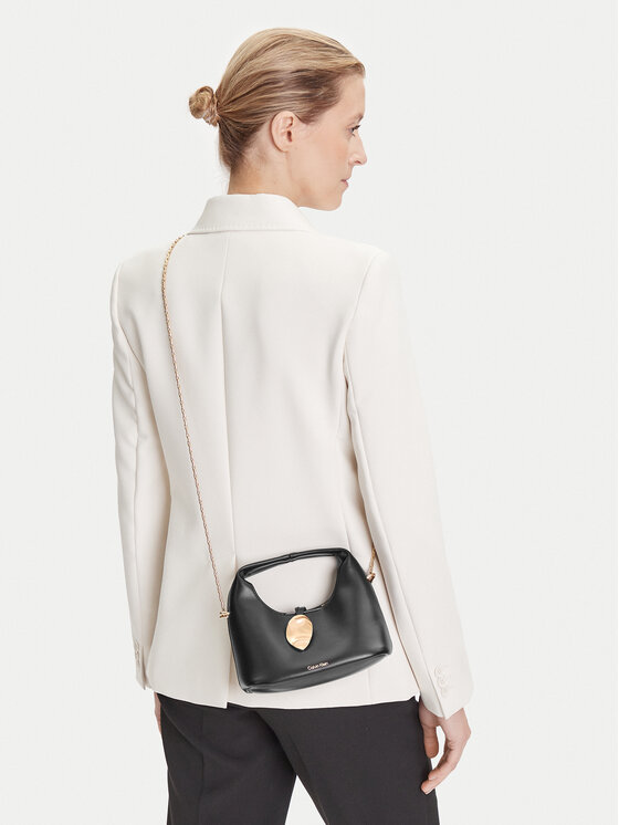 Calvin Klein Jeans Calvin Klein Jeans Ročna torba Stone Lock Slouchy Crossbody Bag LV04K3177G Črna
