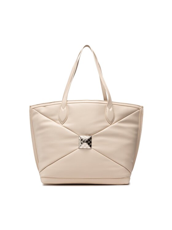 Steve Madden – Tasche aus Webstoff in Beige