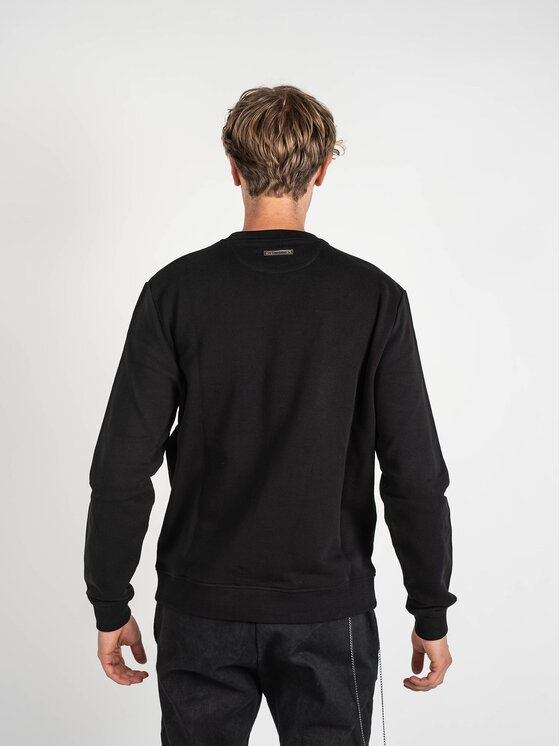 Les Hommes Les Hommes Μπλούζα LLH421-758P | Round Neck Sweater Μαύρο Regular Fit
