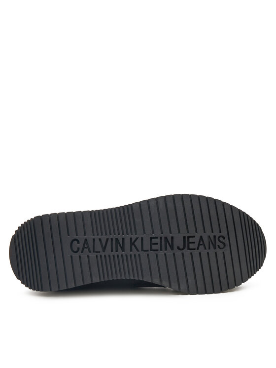 Calvin Klein Jeans Calvin Klein Jeans Tenisice Runner Sock Laceup Ny-Lth W YW0YW00840 Crna