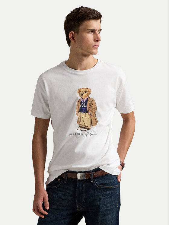 Polo Ralph Lauren Tričko 710974584001 Biela Custom Slim Fit