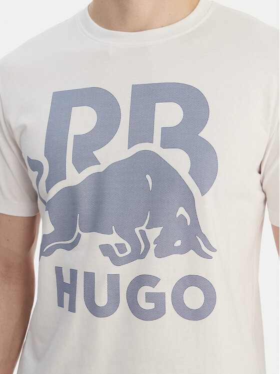 HUGO HUGO T-särk Dlix_RB 50559696 Valge Regular Fit