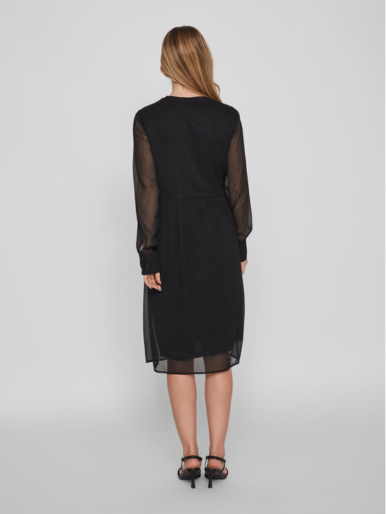 Vila Vila Igapäevane kleit Falia 14084475 Must Regular Fit