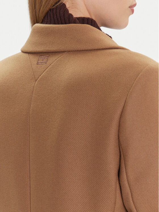 Tommy Hilfiger Tommy Hilfiger Cappotto di lana WW0WW46547 Beige Regular Fit