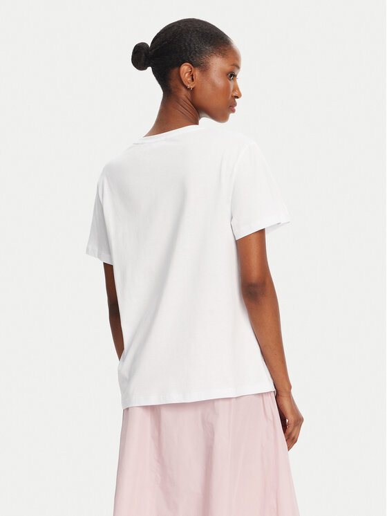 Marella Marella Tricou Foglia 2515971042 Alb Regular Fit