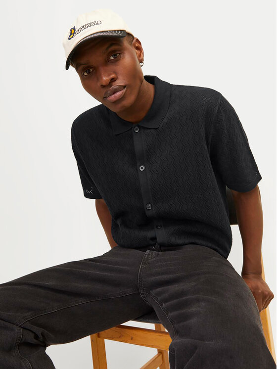 Jack&Jones Jack&Jones Πουκάμισο Jornoto 12255011 Μαύρο Regular Fit
