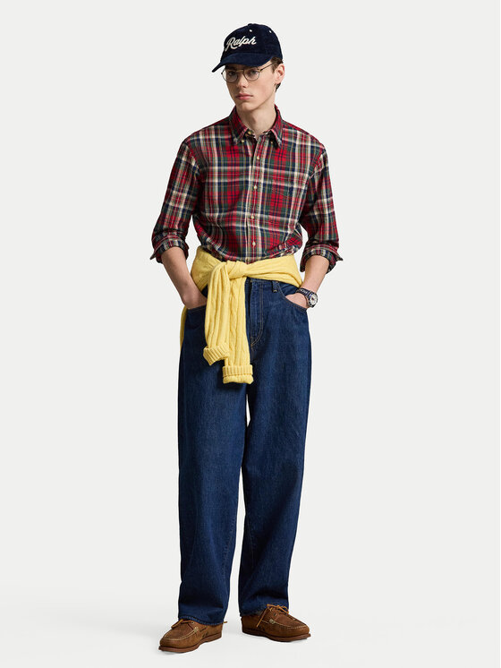 Polo Ralph Lauren Polo Ralph Lauren Särk 710B30242001 Tumepunane Custom Fit