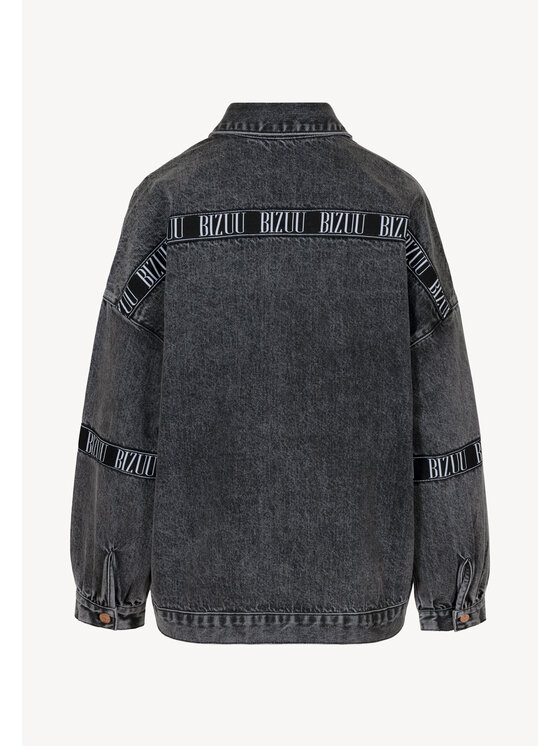 BIZUU BIZUU Kurtka jeansowa PASSA Czarny Standard Fit