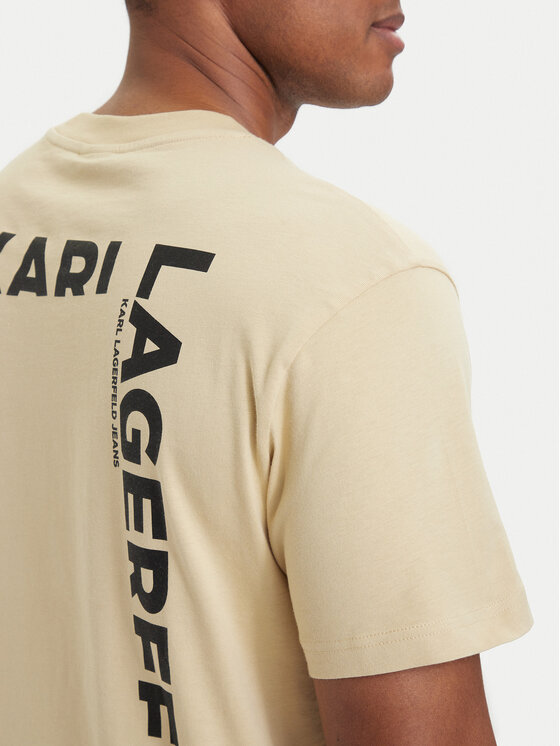 Karl Lagerfeld Jeans Karl Lagerfeld Jeans Tričko B2M17090 Kaki Relaxed Fit