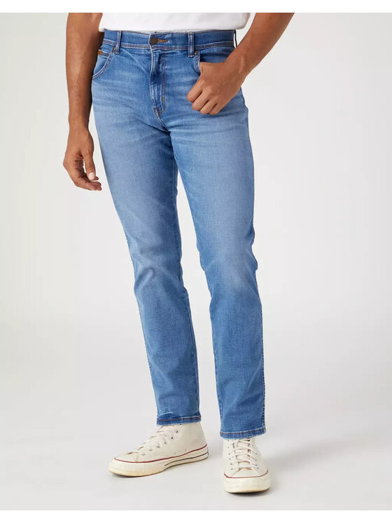 Wrangler Wrangler Jeansy TEXAS SLIM Niebieski Slim Fit
