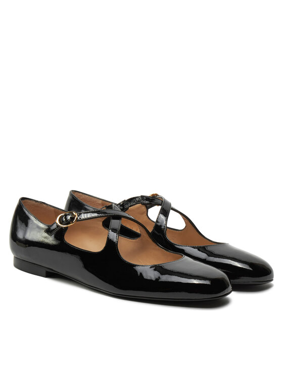 Stuart Weitzman Stuart Weitzman Balerini Clem Flat SK070 Negru