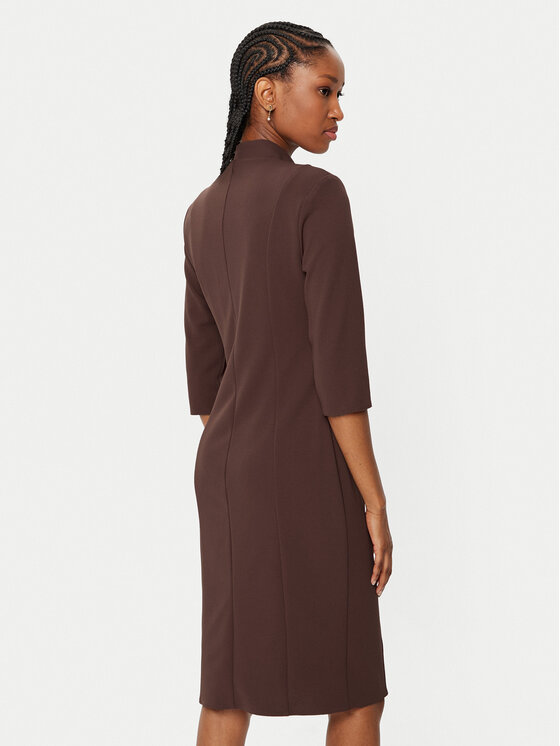 Rinascimento Rinascimento Kokteilinė suknelė CFC0121893003 Ruda Slim Fit