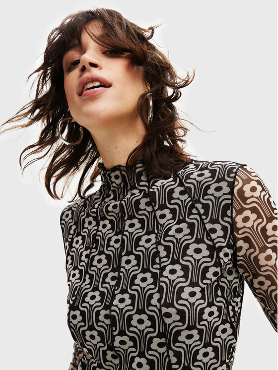 Desigual Desigual Palaidinė Karen 22WWTKA4 Juoda Slim Fit
