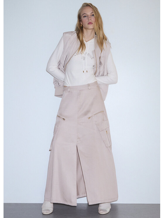 Liu Jo Liu Jo Gonna maxi TF6218T647A54502 Bianco Regular Fit