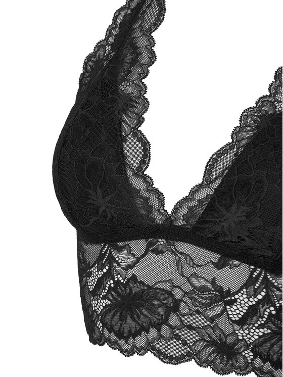 Hunkemöller Hunkemöller Top grudnjak Stormi 300738 Crna