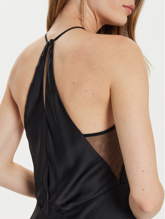 TWINSET TWINSET Estélyi ruha 242TT2050 Fekete Slim Fit