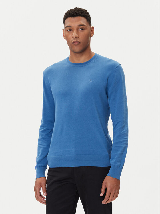 Calvin Klein Calvin Klein Pulover LV040BM343 Albastru Regular Fit