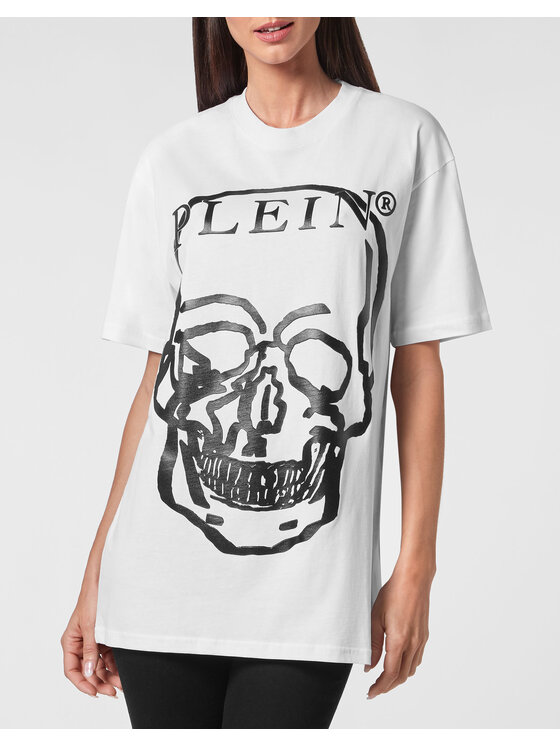 PHILIPP PLEIN PHILIPP PLEIN T-Shirt 3835 Biały Regular Fit