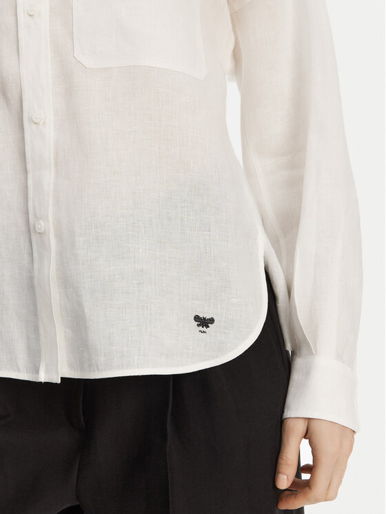 Weekend Max Mara Weekend Max Mara Cămașă Spoleto 2515111042 Alb Regular Fit