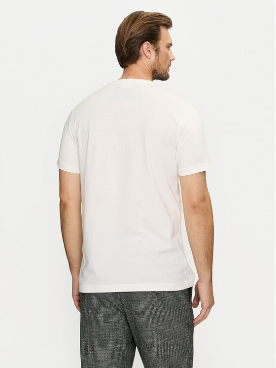 Gant Gant T-krekls 2003283 Écru Regular Fit