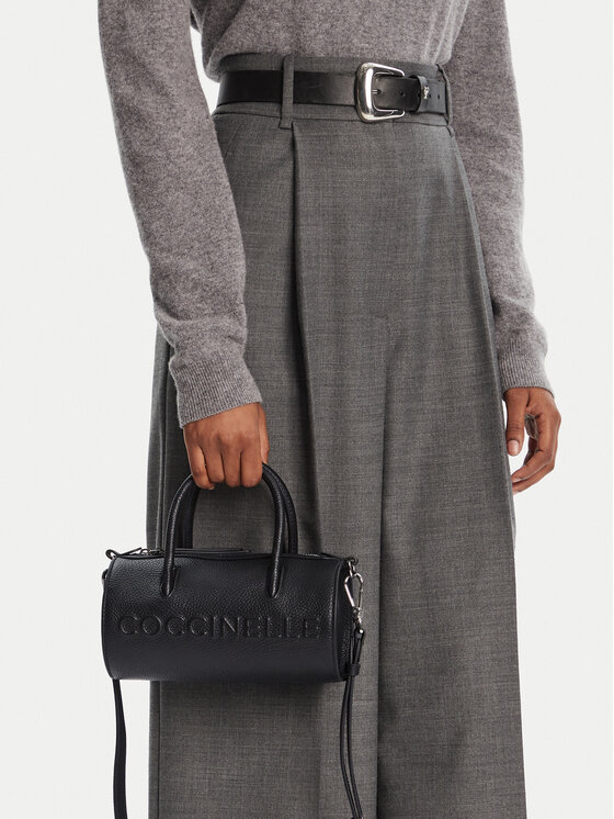 Coccinelle Coccinelle Handtasche QBB Coccinellemyrtha Maxi Logo E1 QBB 18 04 01 Schwarz