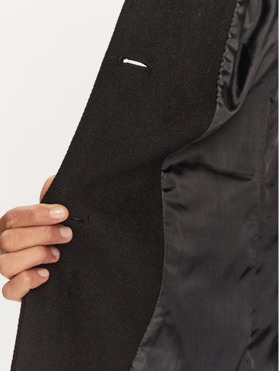 Rinascimento Rinascimento Cappotto di transizione CFC0115128003 Nero Regular Fit
