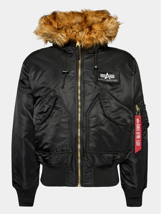 Alpha Industries Alpha Industries Kurtka zimowa 45P 144103 Czarny Relaxed Fit