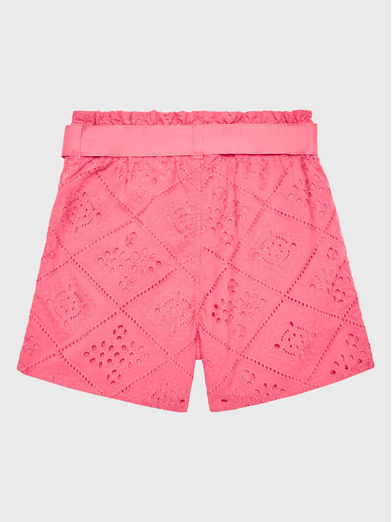 Guess Guess Шорти от плат J3GD04 WFGJ0 Розов Relaxed Fit