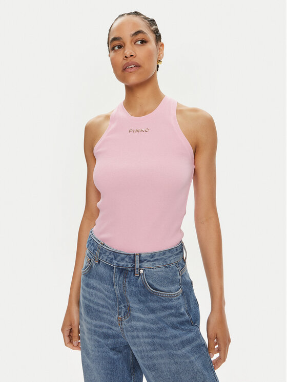 PINKO Pinko топ Distinto 100822 A15E Розов Slim Fit