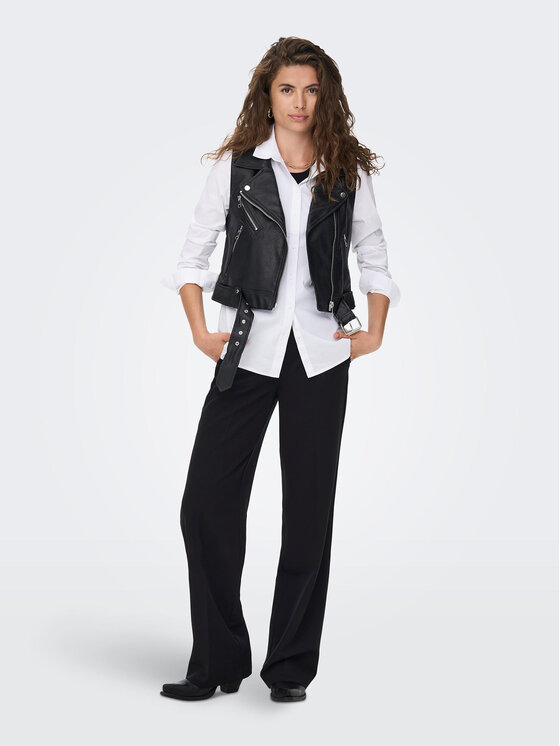 ONLY ONLY Prsluk Vera 15239240 Crna Regular Fit