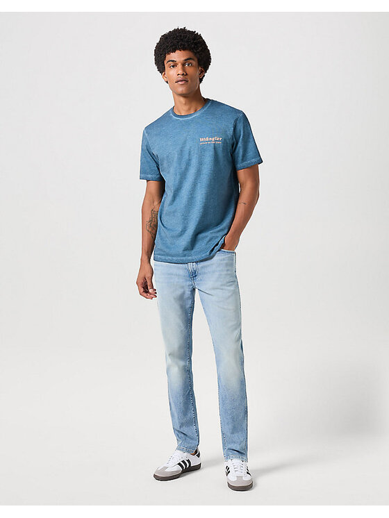 Wrangler Wrangler Jeansy LARSTON Niebieski Slim Fit