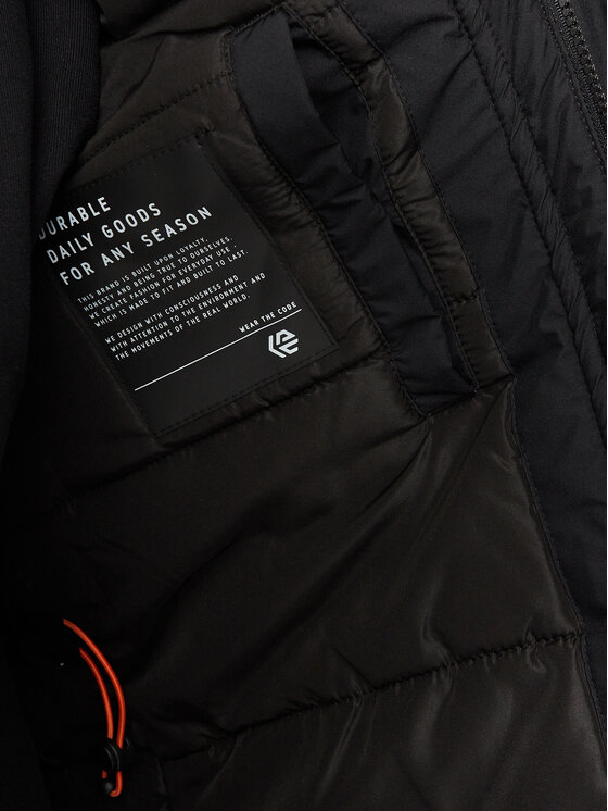 INDICODE INDICODE Зимова куртка Inviks 15-848 Чорний Regular Fit