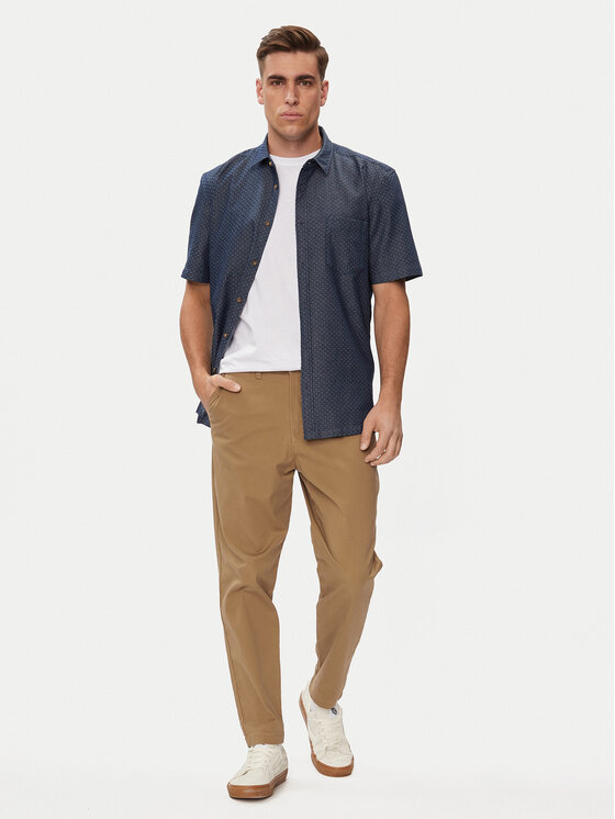 Mustang Mustang Marškiniai Darien 1014772 Mėlyna Regular Fit