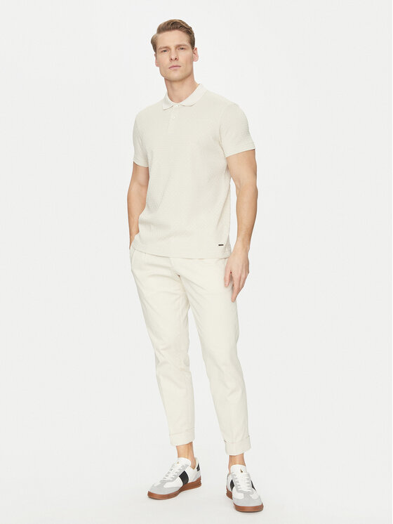 JOOP! JOOP! Polo 10018924 30044673 Beżowy Regular Fit