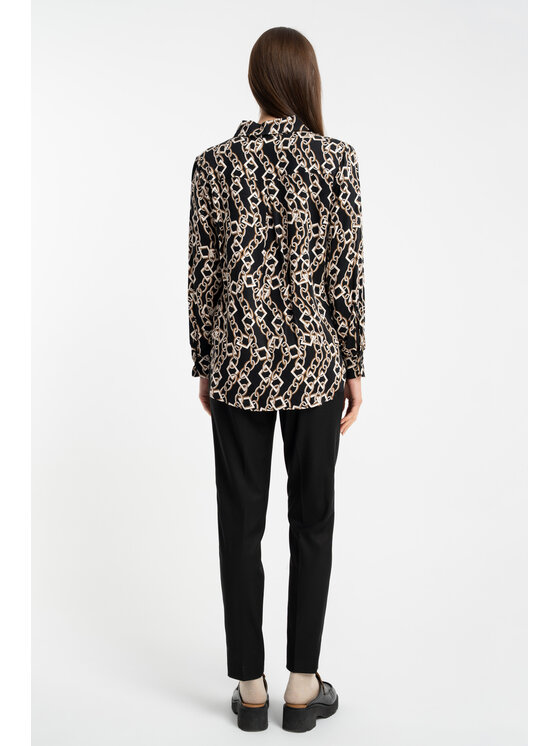 CLICK CLICK Πουκάμισο 71-0049 Μαύρο Regular Fit