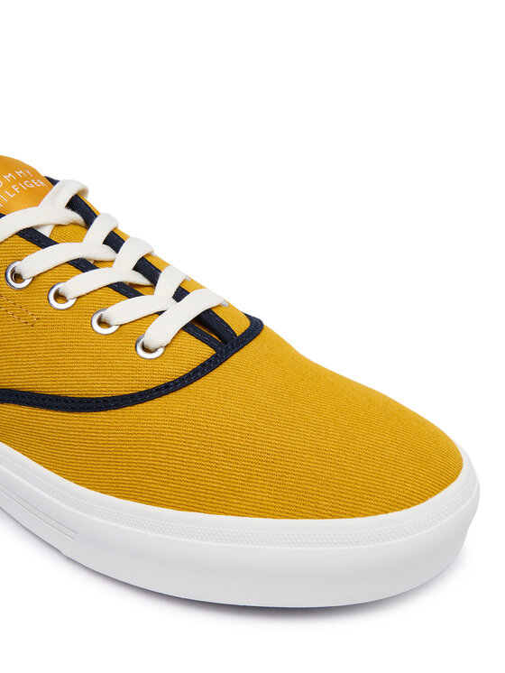 Tommy Hilfiger Tommy Hilfiger Πάνινα παπούτσια Th Vulc Cup Long Lace Canvas FM0FM05874 Κίτρινο